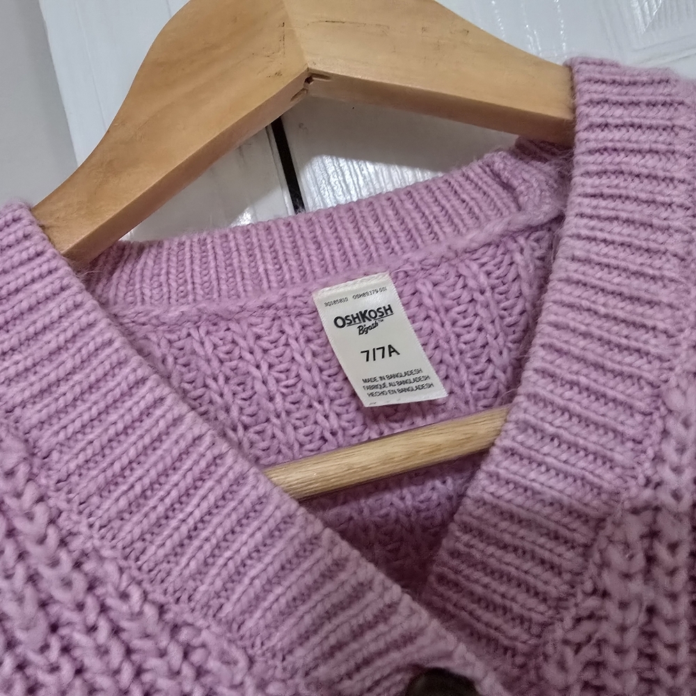 Cozy Pink Knit Sweater OSHkosh - Picture 5 of 5